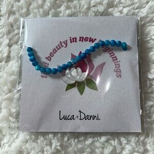 Luca + Danni Lotus Beaded Anklet NEW